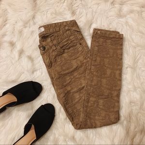 Free People textured skinny jeans